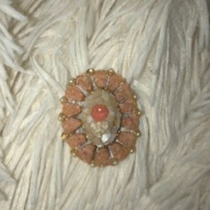heirloom pendant piece--pearl and quartz